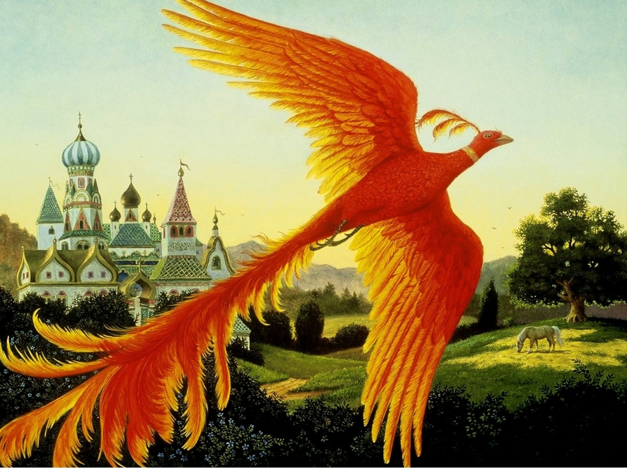 El pájaro de fuego sobrevuela el pomeral de palacio