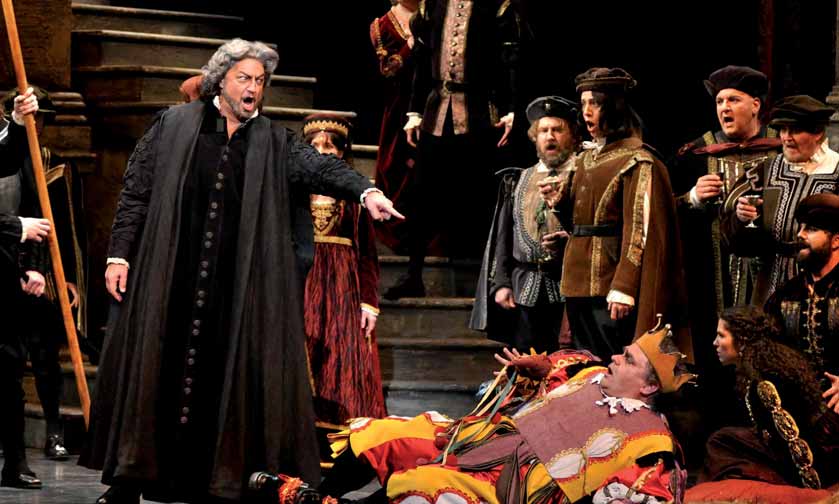 Rigoletto en otra escena de la ópera