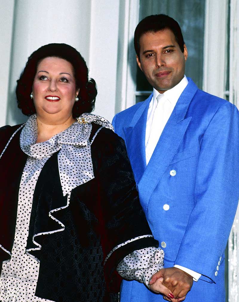 Monserrat Caballé con Freddie Mercury