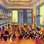 Ilustración del Ospedale della Pietà en tiempos de Vivaldi.