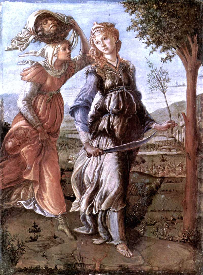 Botticelli, El retorno de Judith a Betulia