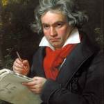 Retrato de Ludwig van Beethoven realizado por Joseph Karl Stieler en 1820