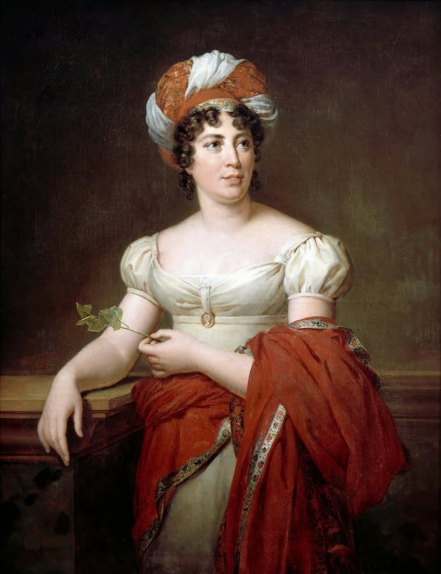 Madame de Staël, retrato de François Pascal Simon