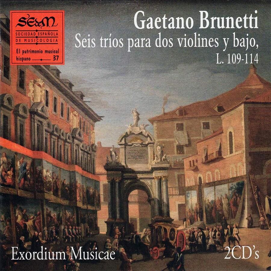 Gaetano Brunetti. Seis tríos para dos violines y bajo, L. 109-114