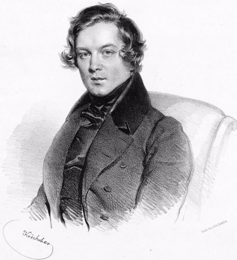 Robert Schumann, por Josef Kriehuber.