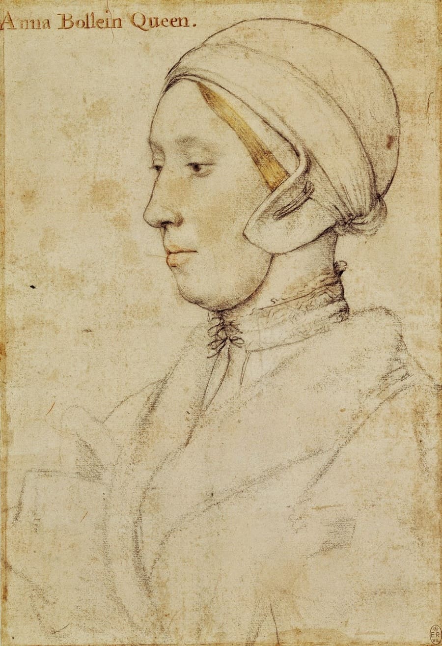 Retrato de la reina Anna Bolena realizado por Hans Holbein el Joven (ca. 1532-1536) © Royal Collection