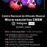 El CNDM presenta su primera serie de micro-conciertos en directo en Instagram