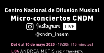 El CNDM presenta su primera serie de micro-conciertos en directo en Instagram