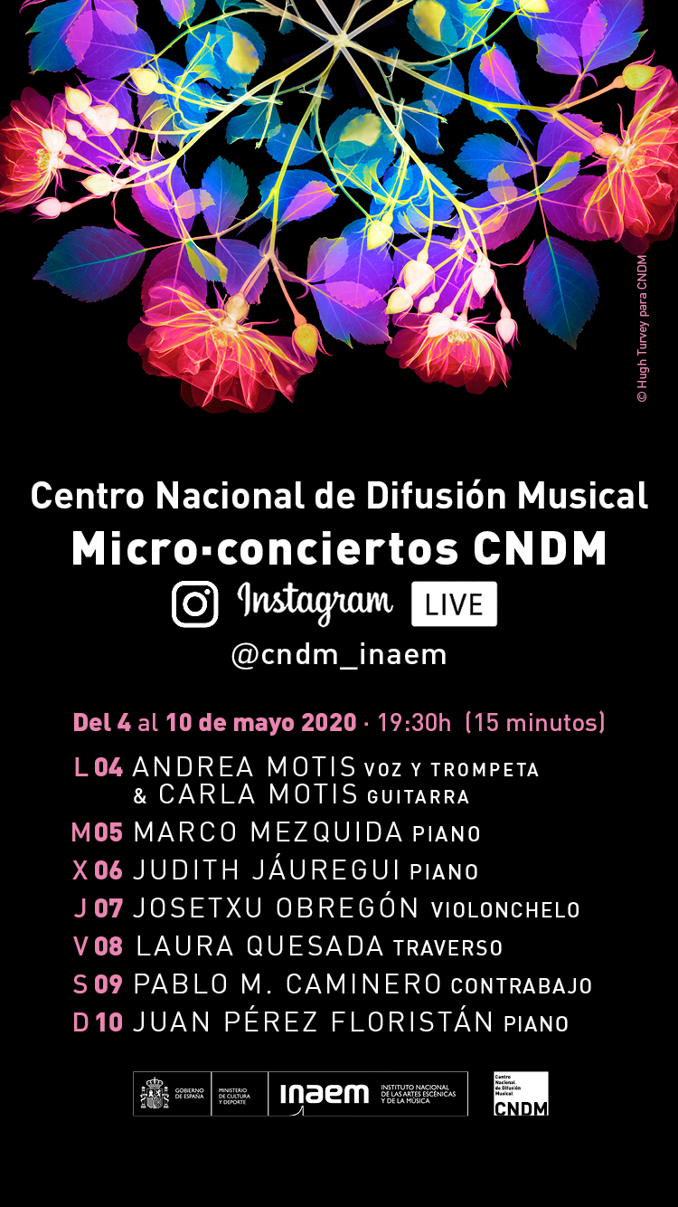 El CNDM presenta su primera serie de micro-conciertos en directo en Instagram