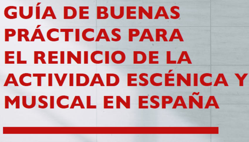 INAEM presenta Guía Buenas Prácticas para el reinicio de la Actividad Musical