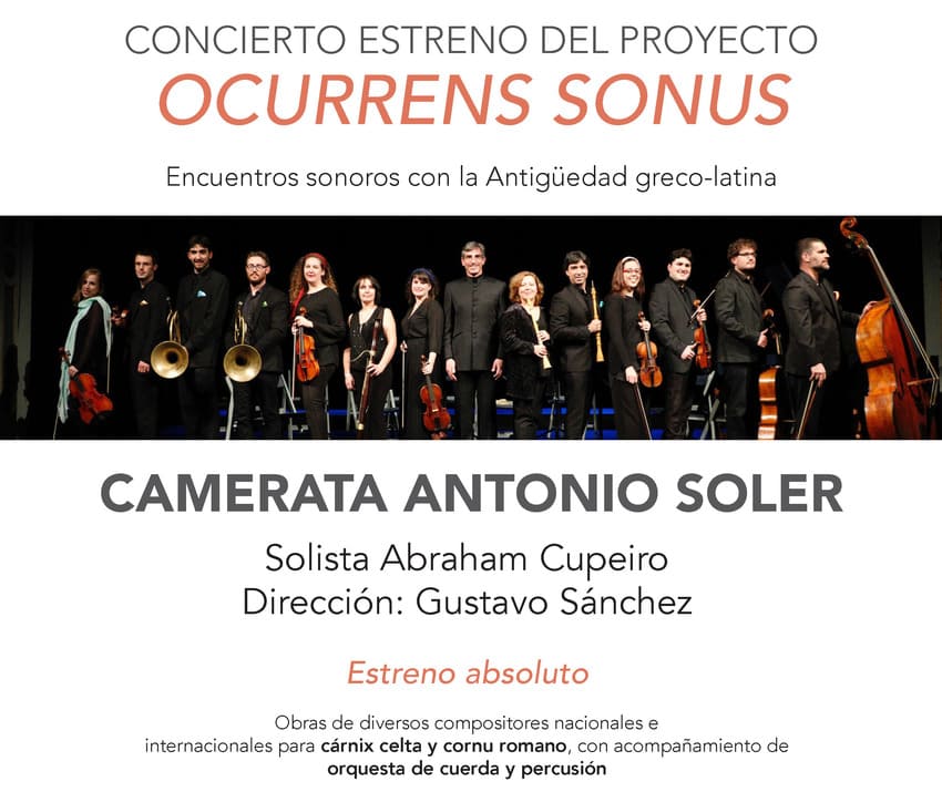 La Camerata Antonio Soler estrena proyecto junto a Abraham Cupeiro