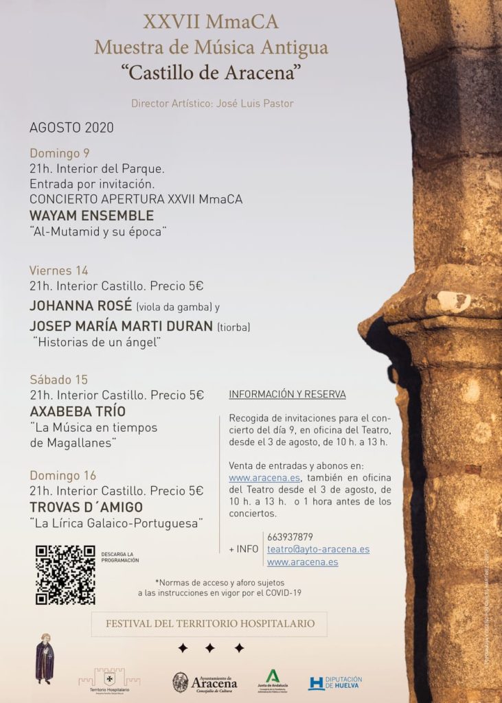 La Muestra de Música Antigua Castillo de Aracena ofrecerá en agosto cuatro conciertos