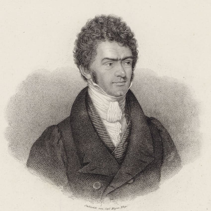 Ferdinand Ries, retrato de Carl Mayer ca. 1830