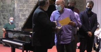 El pianista Rubén Lorenzo recibe la Medalla Albeniz en el pueblo natal del compositor