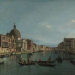 Maddalena Lombardini Venecia: el Gran Canal con S. Simeone Piccolo de Giovanni Antonio Canal