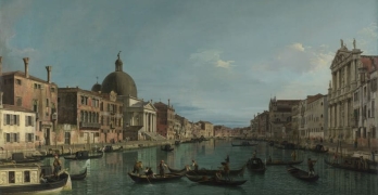 Maddalena Lombardini Venecia: el Gran Canal con S. Simeone Piccolo de Giovanni Antonio Canal