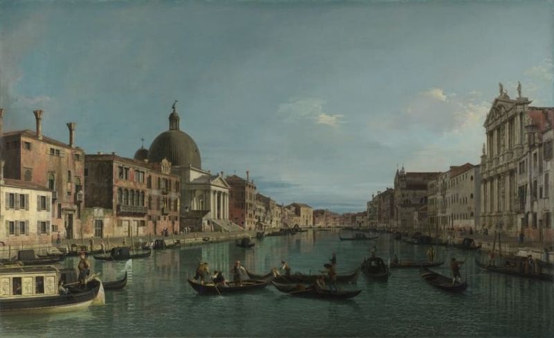 Maddalena Lombardini Venecia: el Gran Canal con S. Simeone Piccolo de Giovanni Antonio Canal