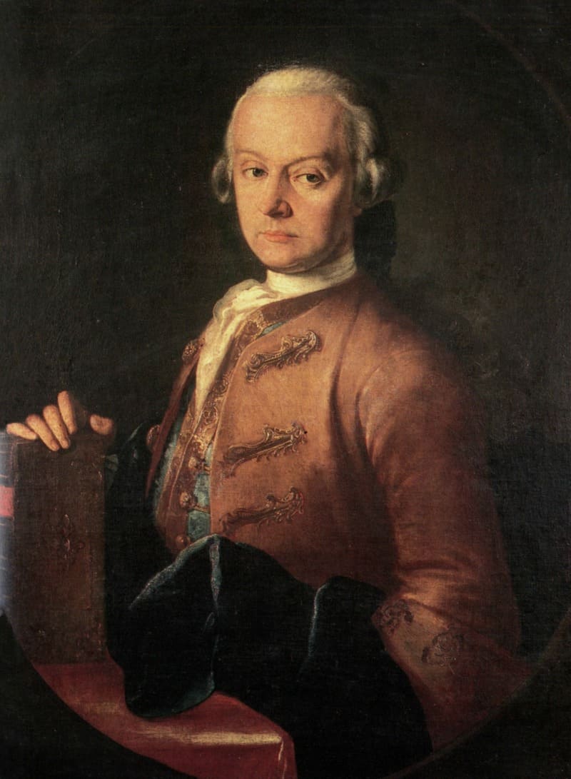 Leopold Mozart, por Pietro Antonio Lorenzoni. © Museo Mozart