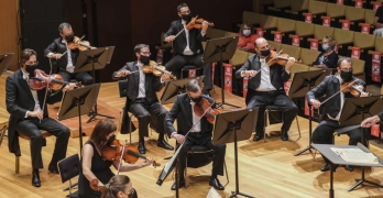 El Ensemble de Cuerda de la OFGC actúa en la Sala de Cámara del Auditorio Alfredo Kraus