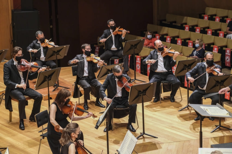 El Ensemble de Cuerda de la OFGC actúa en la Sala de Cámara del Auditorio Alfredo Kraus