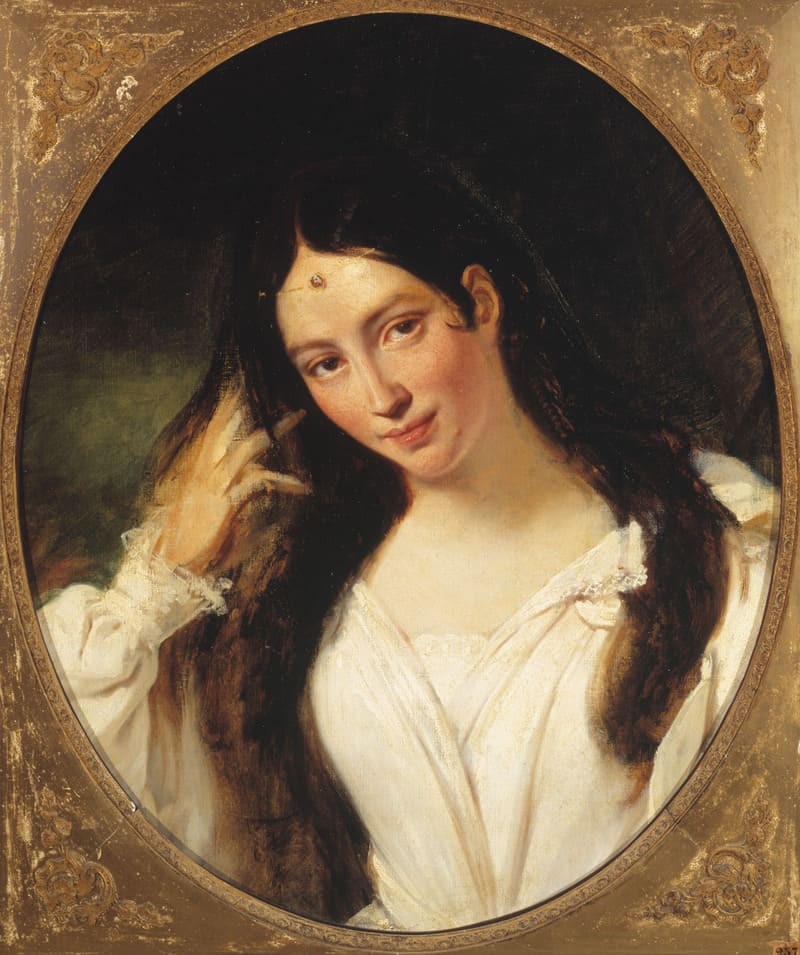 María Malibrán, retrato de François Bouchot