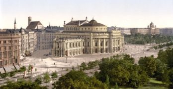 Teatro Nacional de Austria en Viena en 1900.