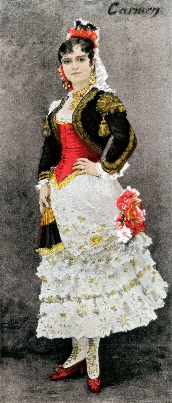 Célestine Galli-Marié como Carmen en París, 1875