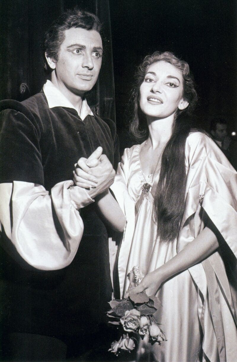 Franco Corelli y Maria Callas en Il pirata