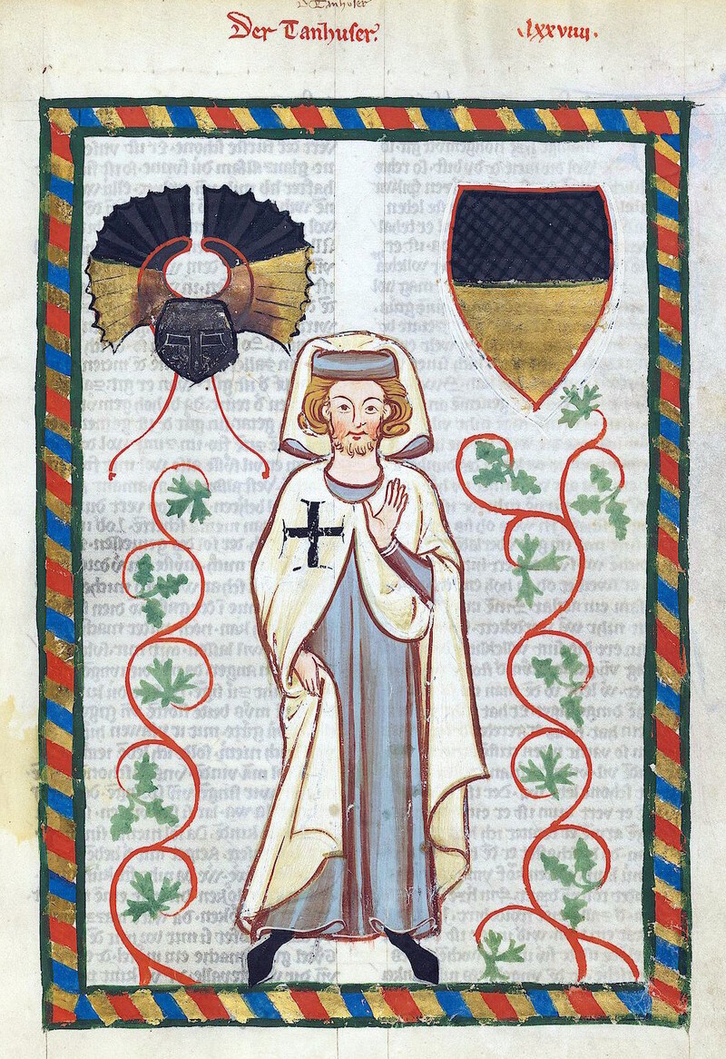 Tannhäuser representado en el Codex Manesse