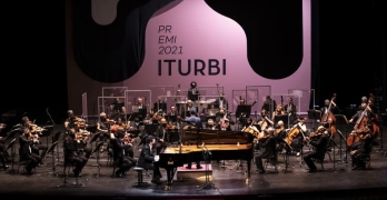 Salome Jordania, Ryutaro Suzuki y Alexey Sychev, en la Gran Final del Premio Iturbi