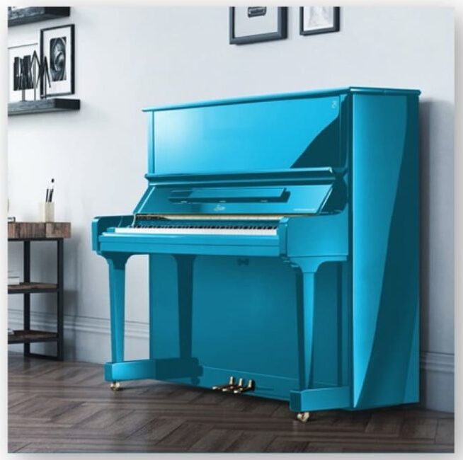 Piano azul celeste Hinves Pianos