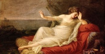 Ariadna abandonada por Teseo, por Angelica Kauffmann, 1774