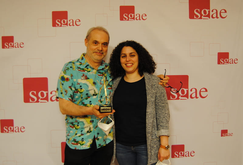 David del Puerto y Susana Castro en la Fundación SGAE