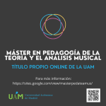 Nuevo máster online de pedagogía en la UAM