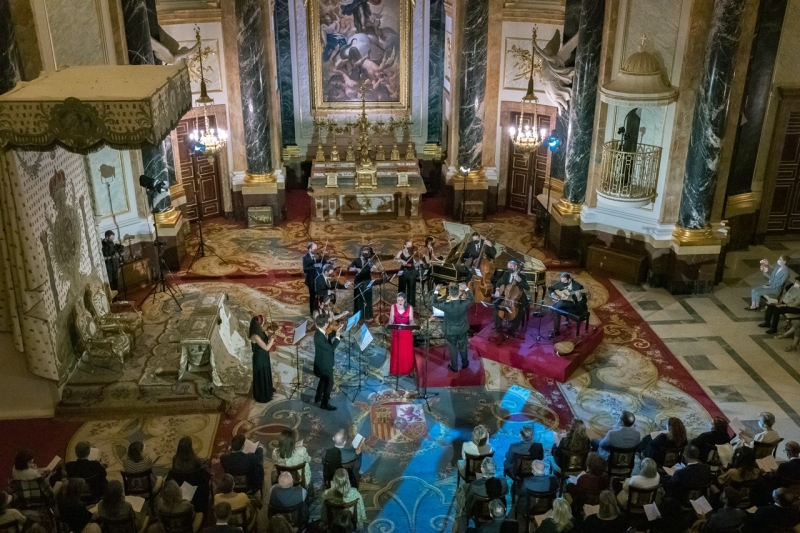 Nereydas y María Espada en la Capilla Real © Patrimonio Nacional