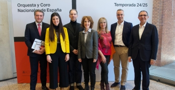 Miguel Ángel Cañamero, Raquel García-Tomás, Manuel Martínez Burgos, Paz Santa Cecilia, Pilar Jurado, Israel López Estelche y Félix Palomero © Rafa Martín