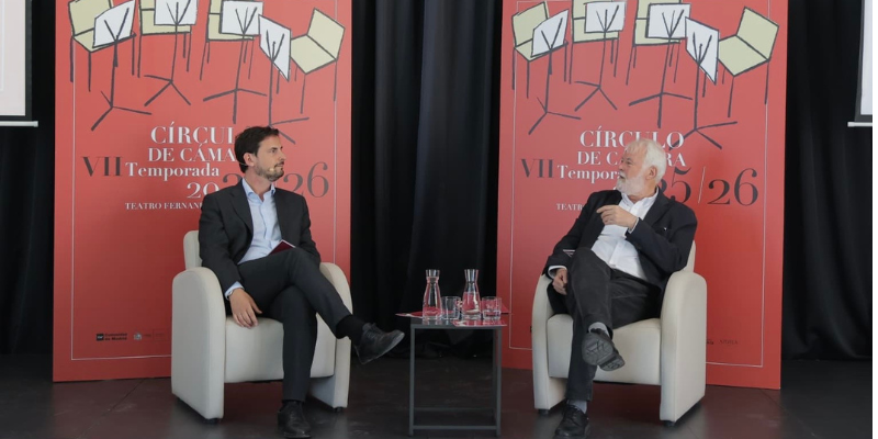 Valerio Rocco y Antonio Moral en la presentación de Círculo de Cámara 2025-26