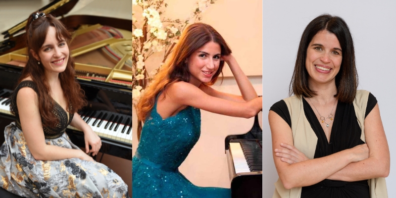 María Valverde (© Pedro Narváez), Susana Gómez-Vázquez y Clara Sánchez
