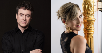 Paul Lewis y Coline-Marie Orliac junto a la ONE